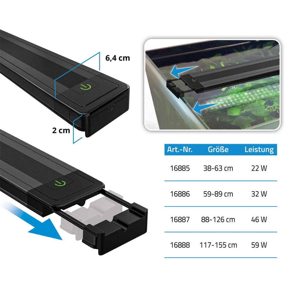 Fluval Plant 4.0 LED 59W Bluetooth belka do akwarium 117,5-155,1cm
